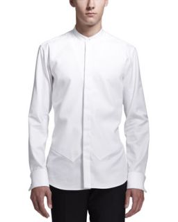 Mens Tuxedo Shirt with Vest Detail, White   Alexander McQueen   White (L/52)