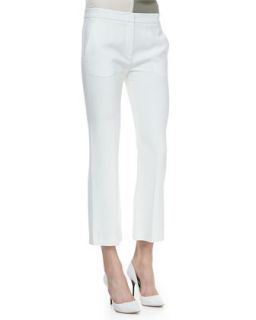 Womens Benetta Ankle Cropped Pants   Theory   White (8)