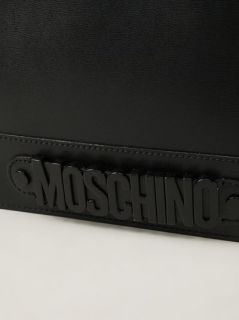 Moschino Top Zip Clutch   Stefania Mode