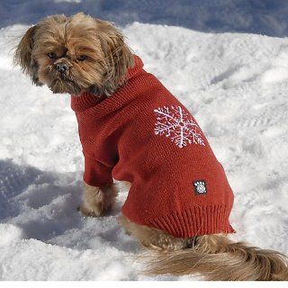 Frostys Snowflake Dog Sweater Medium Blue  Pet Sweaters 