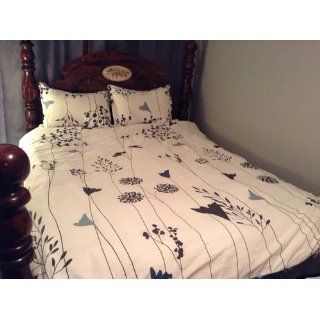Perry Ellis Asian Twin Duvet Cover Set, Lily White  