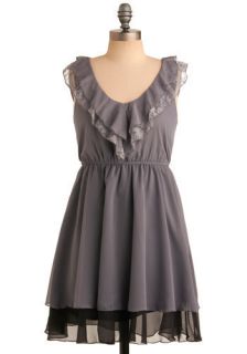 Grey Grandeur Dress  Mod Retro Vintage Dresses