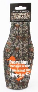 Duck Dynasty Officially Licensed Beer Can or Bottle Cooler Koozie   Several Styles Available   Uncle Si Phil (Bottle   Camo   Everything I Know I Learned From Uncle Si) Kitchen & Dining