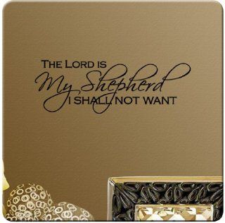 The Lord Is My Shepard I Shall Not Want Wall Decal Sticker Christian Bible God Art Mural Home Dcor Quote  