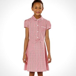 Red girls 2pk summer school uniform dress