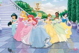 Disney princesses in long dresses POSTER 34 x 23.5 Snow White Little Mermaid Cinderella Mulan princess (sent FROM USA in PVC pipe)  Prints  