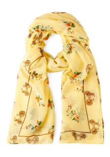 Countryside Bike Ride Scarf  Mod Retro Vintage Scarves