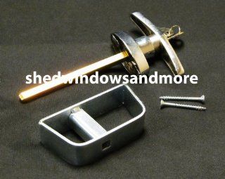 Shed T Handle Lock Set 5 1/2" Chrome  T Handle Shed Door Lock Set  