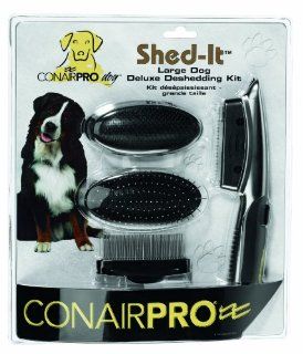 ConairPRO Shed It Deluxe Professional Grooming Kit for Large Dogs, 3 Inch  Pet Grooming Clippers 