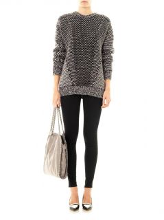 Monochrome angora wool sweater  Stella McCartney  MATCHESFAS