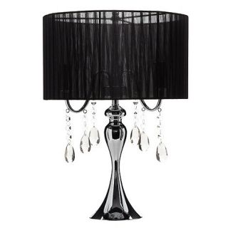 Star by Julien Macdonald Designer black chandelier table lamp