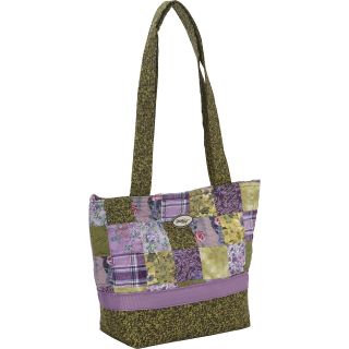 Donna Sharp Medium Patched Tote   Grape Patch