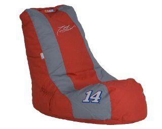 Ace Bayou, 94673, Officially Licensed Nascar Tony Stewart Video Bean Bag Chair, Racing number on side, Red with Blue, Six Cubic Feet  