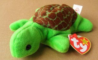TY Beanie Babies Speedy the Turtle Stuffed Animal Plush Toy   8 inches long   Green   Style 4030 shell design will vary slightly on each one