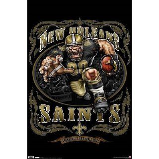(22x34) New Orleans Saints (Mascot, Grinding It Out Since 1967) Sports Poster Print   Sports Fan Prints And Posters