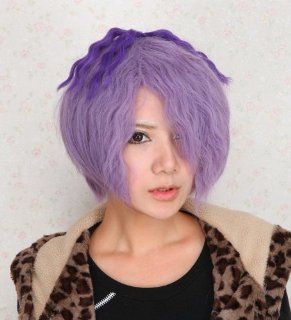 Terrorist Art Museum Garry Two Color Slightly Curled Cosplay Wig Beauty