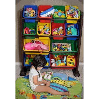 Whitmor Kids Storage Collection 6436 1523 DS 12 Bin Organizer Primary   Childrens Storage Furniture