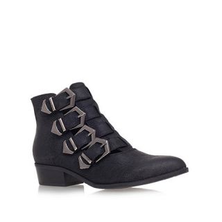 Miss KG Black buster low heel ankle boots