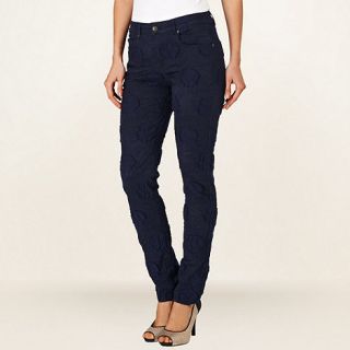 Phase Eight Navy lexi jacquard jeans