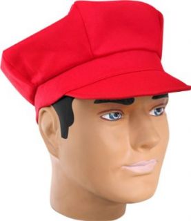 Red Super Mario Costume Hat Clothing