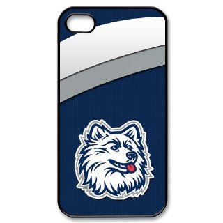 Custom Uconn Huskies Team Logo Design 3D Printed Case for iPhone 4 4S USASherry 00764 Cell Phones & Accessories