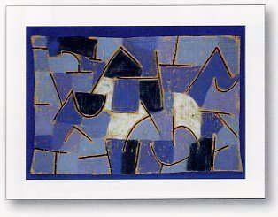Kunstdruck 'Blaue Nacht' von Paul Klee   Bildgre 74 cm Breite x Hhe 48 cm Küche & Haushalt