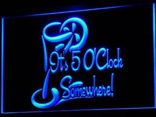 ADV PRO i560 b It's 5 O'Clock Somewhere Bar Beer NEW Light Sign   Neon Signs