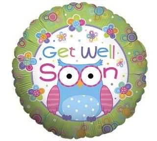 Get Well Soon Hootie Cutie Owl 18" Balloon Toys & Games