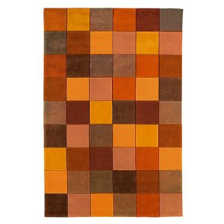 Terracotta Eden Pixel rug