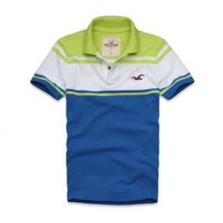 Hollister Mnner "Dana Strands ' Baumwolle polo Shirt Blau / Grn XL Bekleidung