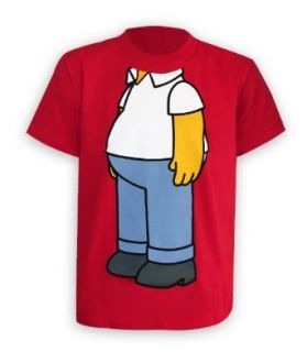 The Simpsons T Shirt Homer Headless   T Shirt (S) Bekleidung