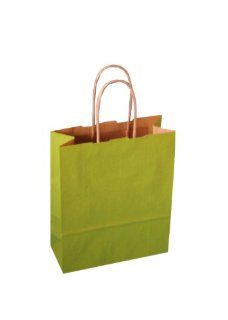 25 farbige Papiertragetaschen mit Kordel Papiertaschen Tten Geschenktten Papiertten Tragetaschen Shopper grn 17 + 7 x 21 cm Bürobedarf & Schreibwaren