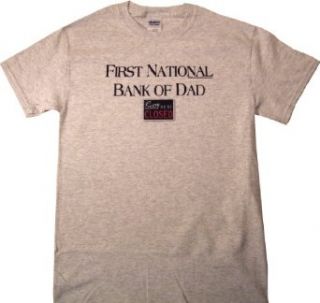 First National Bank of Dad   Sorry We're Closed White Funny T Shirt Youth Small white Clothing