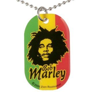 Bob Marley   Fighter Dog Tag Necklace Jewelry