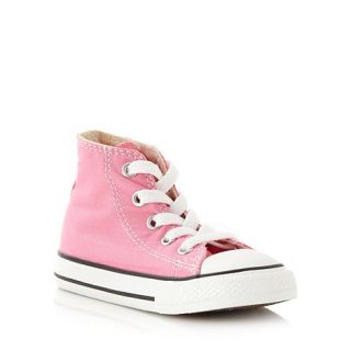 Converse Childrens pink All Star hi top trainers