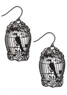 How the Caged Bird Swings Earrings  Mod Retro Vintage Earrings