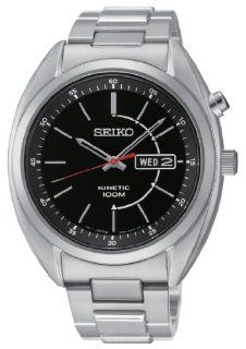 Seiko Herren Armbanduhr XL Kinetic Analog Quarz Edelstahl SMY119P1 Seiko Uhren
