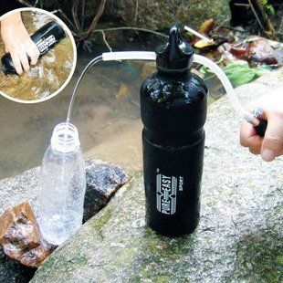 Tront Wasserfilter water purifier filter mini Outdoor Wasserfilter Outdoor Ausrstung Kapazitt 5000L fr Abenteuer, Bergsteigen, Wandern, Notflle Situationen Sport & Freizeit