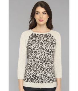 Autumn Cashmere Leopard Printed Raglan Sweater