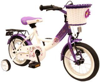 bike*star 30.5cm (12 Zoll) Kinder Fahrrad   Farbe Lila & Wei Sport & Freizeit