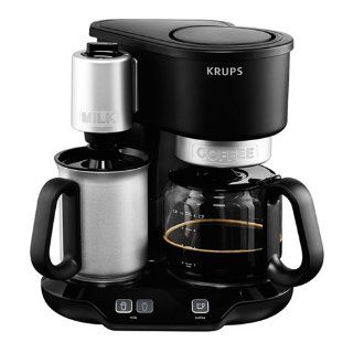 Krups KM3108 Cafe & Latte Kaffeemaschine mit integriertem Milchaufschumer, 10 Tassen Küche & Haushalt
