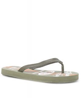 Teens Khaki State Coast Flip Flops