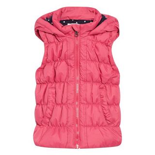 bluezoo Girls pink padded gilet