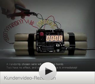 Defuse a bomb Wecker, Entschrfbarer Wecker mit Elektronik