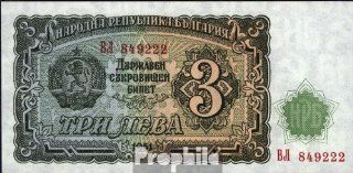 Bulgarien 81a bankfrisch 1951 3 Leva (Banknoten fr Sammler) Bürobedarf & Schreibwaren