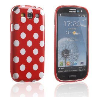 tinxi Silikon Schutz Hlle fr Samsung Galaxy S3 Schutzhlle I9300 mit wei Punkt Silicon Schale Tasche Cover (Rot) Elektronik