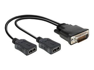 Delock Adapter DMS 59 Stecker zu 2x HDMI Buchse 20 cm Computer & Zubehr
