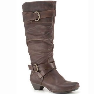 Pikolinos Dark Brown Arizona Ladies Long Brown Leather Boot 801 8004