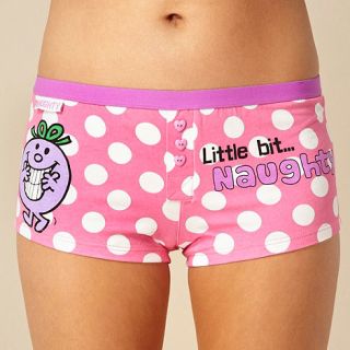 Pink spotted Little Miss Naughty shorts