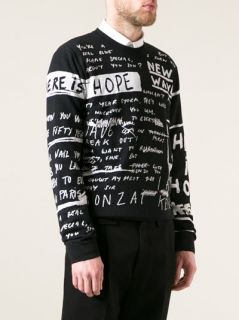 Kenzo Scribbled Motif Sweater